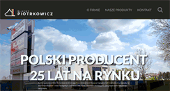 Desktop Screenshot of blachypiotrkowicz.pl
